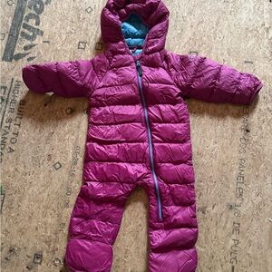 L.L. Bean Blue and Pink Baby Snowsuit